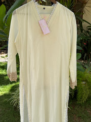 Ivory Long Cord set with pants