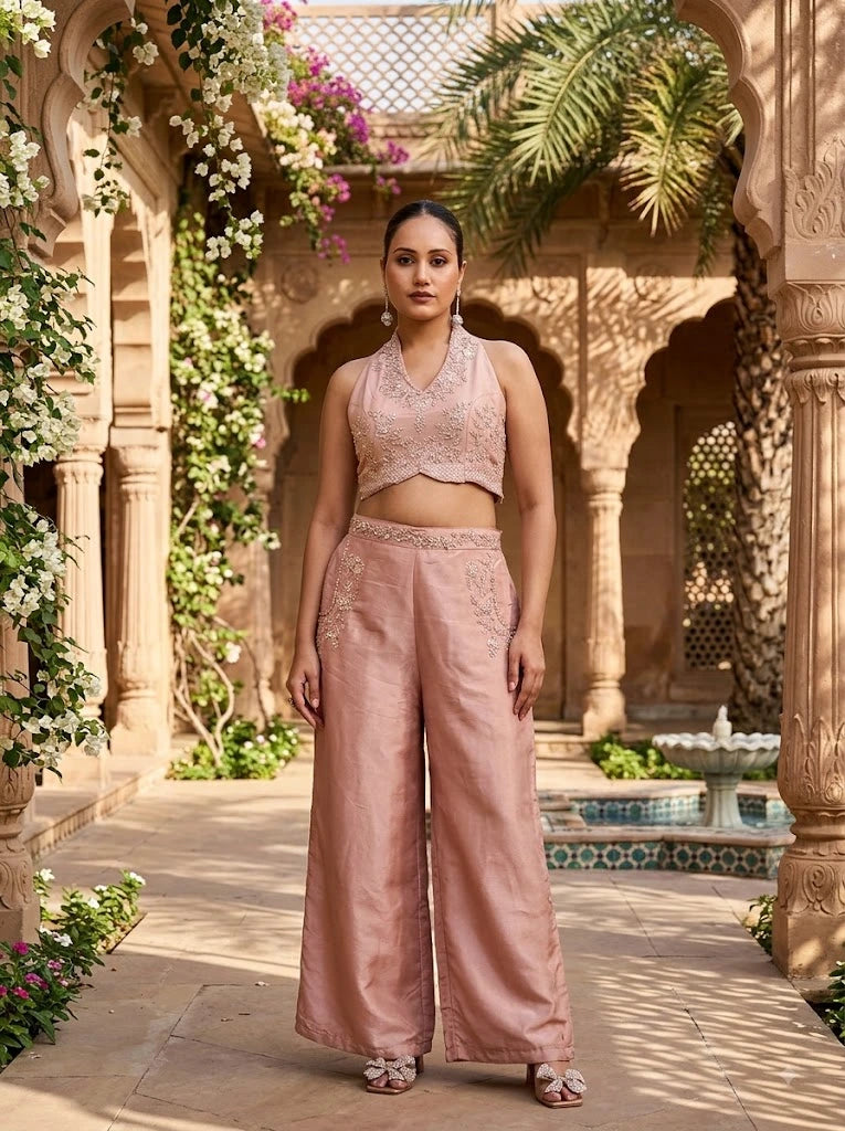 This Blush Pink cordset crafted