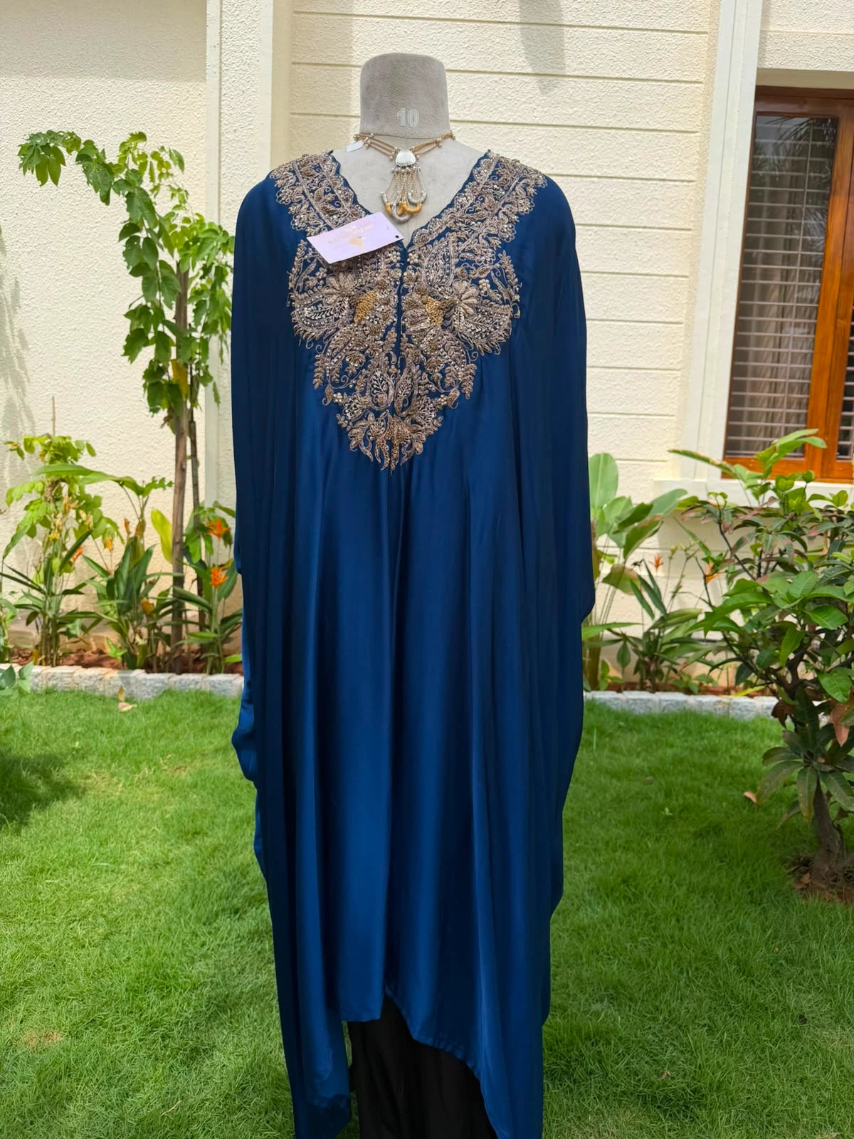 Royal blue kaftan