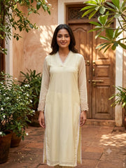 Ivory Long Cord set with pants