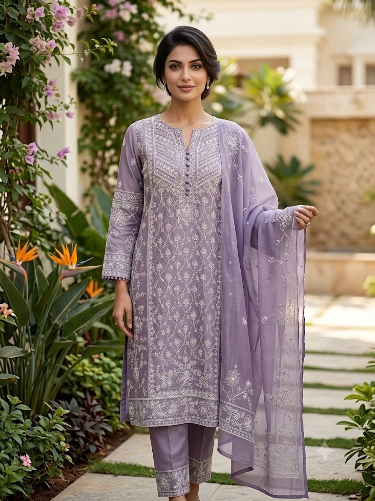 Short kurta, Dupatta & Pant