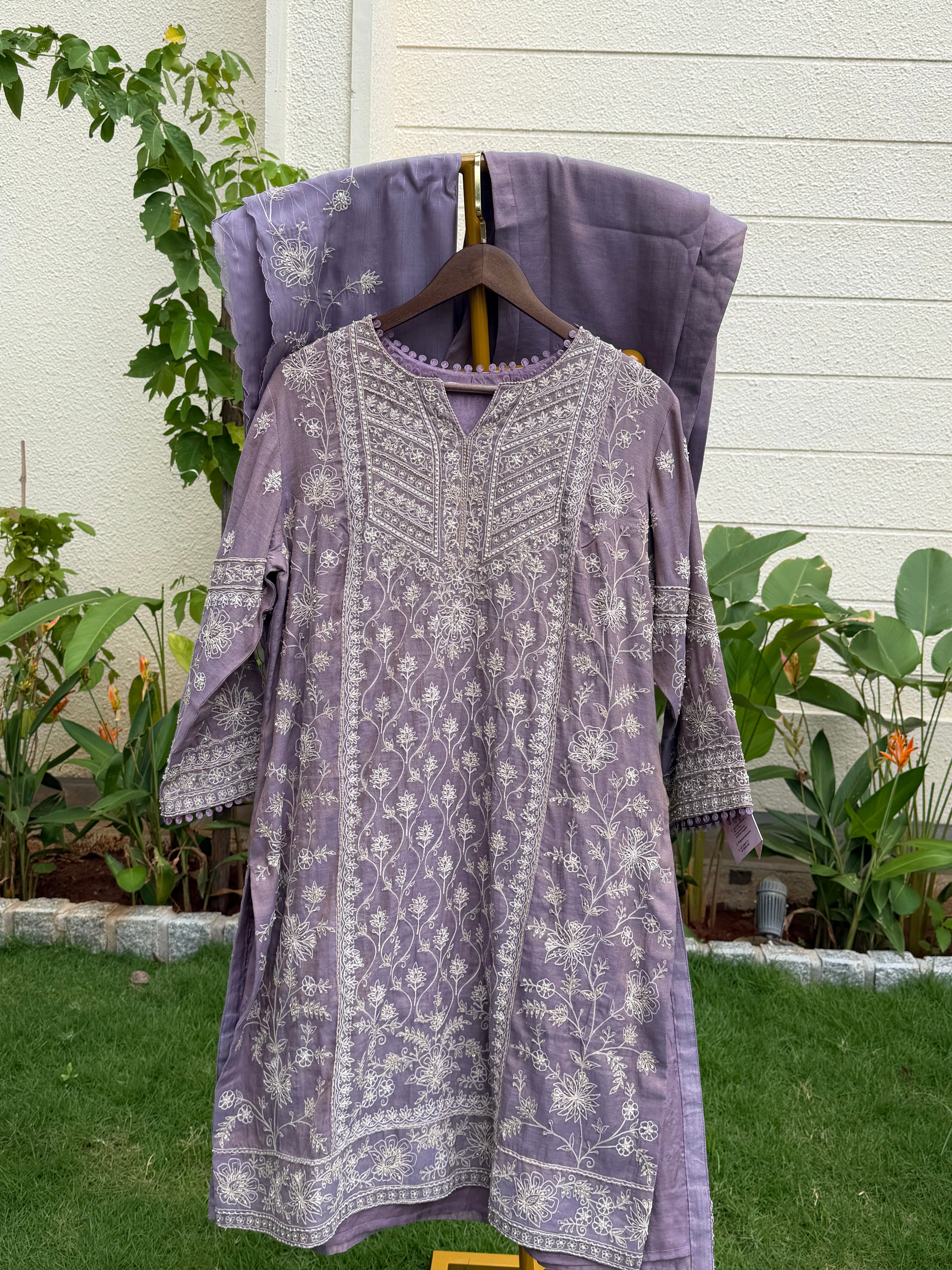Short kurta, Dupatta & Pant