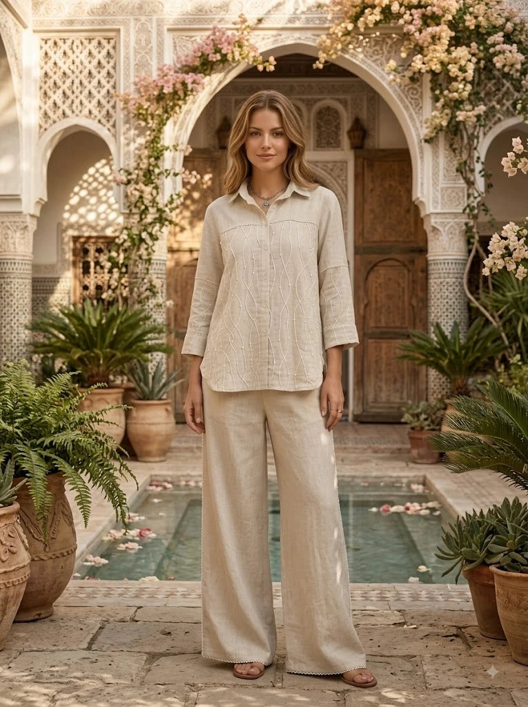 Linen cotton Cordset