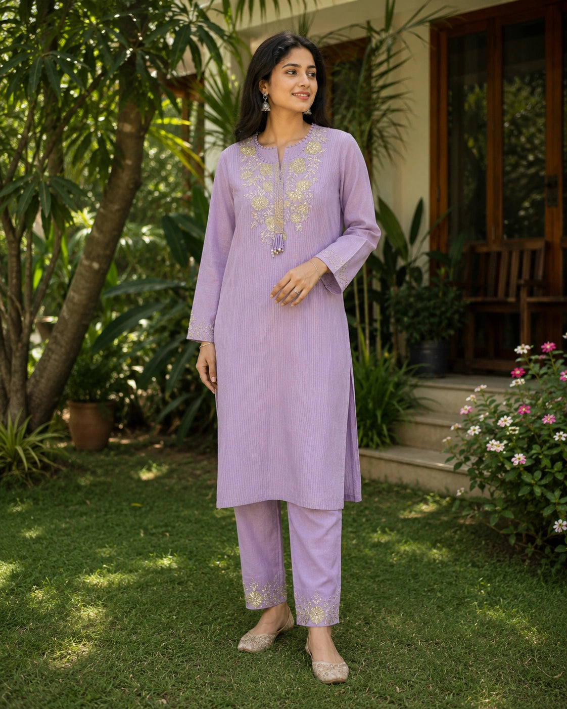 Linen cotton Cordset