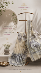 Tussar Kantha Saree