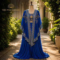 Royal Blue Crepe Silk