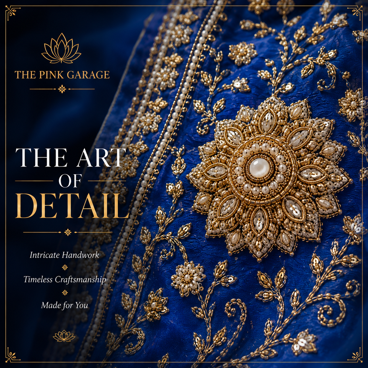 Royal Blue Crepe Silk