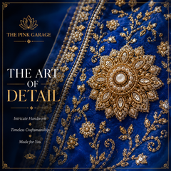 Royal Blue Crepe Silk